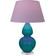 Double Gourd One Light Table Lamp in Peacock Glazed Ceramic w/Lucite (165|A753L)