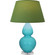 Double Gourd One Light Table Lamp in Egg Blue Glazed Ceramic w/Lucite (165|A741G)