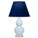 Small Double Gourd One Light Accent Lamp in Baby Blue Glazed Ceramic w/Lucite (165|A696N)