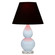 Small Double Gourd One Light Accent Lamp in Baby Blue Glazed Ceramic w/Lucite (165|A696K)