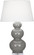 Triple Gourd One Light Table Lamp in Smokey Taupe Glazed Ceramic w/Lucite (165|A359X)