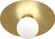 Dal LED Flushmount in Modern Brass w/White (165|9875)