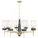 Cristallo Eight Light Chandelier in Modern Brass w/ Smoke Crystal (165|625)