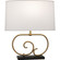 Chloe One Light Table Lamp in Warm Brass w/ Matte Black (165|586)