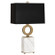 Oculus One Light Table Lamp in Warm Brass w/ White Marble (165|405B)