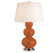 Triple Gourd One Light Table Lamp in Pumpkin Glazed Ceramic w/Antique Silver (165|352X)