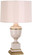 Annika One Light Accent Lamp in Blush Lacquered Paint w/Natural Brass, Ivory Crackle (165|2605)