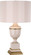 Annika One Light Table Lamp in Blush Lacquered Paint w/Natural Brass, Ivory Crackle (165|2602)