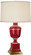 Annika One Light Accent Lamp in Red Lacquered Paint w/Natural Brass/Ivory Crackle (165|2505X)