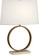 Logan One Light Table Lamp in Aged Brass w/Travertine Stone (165|2295)