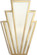 Empire One Light Wall Sconce in Modern Brass (165|228)