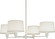 Real Simple Four Light Chandelier in Stardust White Powder Coat over Steel (165|1807)