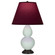 Small Double Gourd One Light Accent Lamp in Celadon Glazed Ceramic w/Deep Patina Bronze (165|1787P)