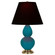 Small Double Gourd One Light Accent Lamp in Peacock Glazed Ceramic w/Antique Natural Brass (165|1771K)