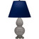 Small Double Gourd One Light Accent Lamp in Smokey Taupe Glazed Ceramic w/Anitque Silver (165|1770N)