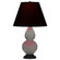 Small Double Gourd One Light Accent Lamp in Smokey Taupe Glazed Ceramic w/Deep Patina Bronze (165|1769K)