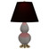 Small Double Gourd One Light Accent Lamp in Smokey Taupe Glazed Ceramic w/Antique Natural Brass (165|1768K)