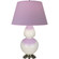 Double Gourd One Light Table Lamp in Bone Glazed Ceramic w/Antique Silver (165|1756L)