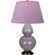 Double Gourd One Light Table Lamp in Smokey Taupe Glazed Ceramic w/Deep Patina Bronze (165|1749L)