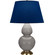 Double Gourd One Light Table Lamp in Smokey Taupe Glazed Ceramic w/Antique Natural Brass (165|1748N)