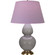 Double Gourd One Light Table Lamp in Smokey Taupe Glazed Ceramic w/Antique Natural Brass (165|1748L)