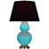 Double Gourd One Light Table Lamp in Egg Blue Glazed Ceramic w/Antique Silver (165|1741K)