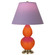 Small Double Gourd One Light Accent Lamp in Pumpkin Glazed Ceramic w/Antique Natural Brass (165|1685L)