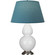 Double Gourd One Light Table Lamp in Lily Glazed Ceramic w/Antique Silvered (165|1670B)