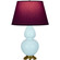 Double Gourd One Light Table Lamp in Baby Blue Glazed Ceramic w/Antique Natural Brass (165|1666P)