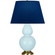 Double Gourd One Light Table Lamp in Baby Blue Glazed Ceramic w/Antique Natural Brass (165|1666N)