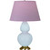 Double Gourd One Light Table Lamp in Baby Blue Glazed Ceramic w/Antique Natural Brass (165|1666L)