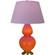 Double Gourd One Light Table Lamp in Pumpkin Glazed Ceramic w/Antique Natural Brass (165|1665L)