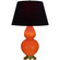 Double Gourd One Light Table Lamp in Pumpkin Glazed Ceramic w/Antique Natural Brass (165|1665K)
