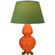 Double Gourd One Light Table Lamp in Pumpkin Glazed Ceramic w/Antique Natural Brass (165|1665G)