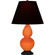 Small Double Gourd One Light Accent Lamp in Pumpkin Glazed Ceramic w/Deep Patina Bronze (165|1655K)