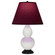 Small Double Gourd One Light Accent Lamp in Lily Glazed Ceramic w/Deep Patina Bronze (165|1650P)