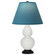 Small Double Gourd One Light Accent Lamp in Lily Glazed Ceramic w/Deep Patina Bronze (165|1650B)
