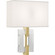 Lincoln Two Light Wall Sconce in Modern Brass w/ Crystal (165|1009)