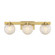 Darien Three Light Bathroom Vanity in Warm Brass (51|8-1017-3-322)
