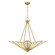 Rivage Four Light Pendant in Warm Brass (51|7-1038-4-322)