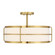 Chauncey Four Light Semi-Flush Mount in Warm Brass (51|6-4193-4-322)