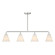 Blair Four Light Linear Chandelier in Satin Nickel (51|1-4014-4-SN)