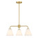 Blair Three Light Chandelier in Warm Brass (51|1-4013-3-322)