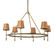 Hendrick Six Light Chandelier in Antique Brass/Cognac (515|2872-79)