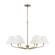 Chadwick Six Light Chandelier in Aged Brass (65|456661AD-714)