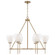 Joss Six Light Chandelier in Aged Brass (65|455961AD)