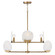 Oriya Eight Light Chandelier in Aged Brass (65|454681AD)