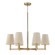 Mira Six Light Chandelier in Matte Brass (65|454561MA)