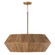 Nadeau Six Light Pendant in Light Wood and Patinaed Brass (65|351061LW)