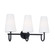 Averitt Three Light Vanity in Matte Black (65|155231MB-550)